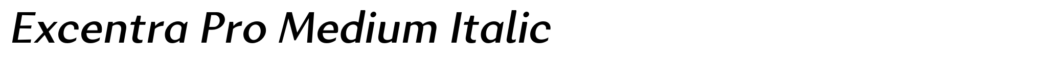 Excentra Pro Medium Italic image